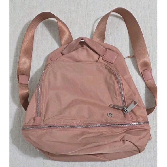 New LULULEMON City Adventurer Backpack Pink/Silver Purse Bag - Picture 1 of 8